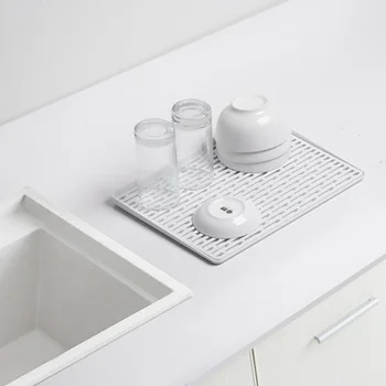 

High Quality Double Layer Dish Tray Plastic Rectangular Vegetable Fruit Drying Rack Creative Washing Holder Storage Rack