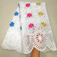 Африканская кружевная ткань с золотой вышивкой швейцарская вуаль кружевная хлопковая ткань хлопковое кружево «швейцарская вуаль» в switzenrland ткань из Дубая