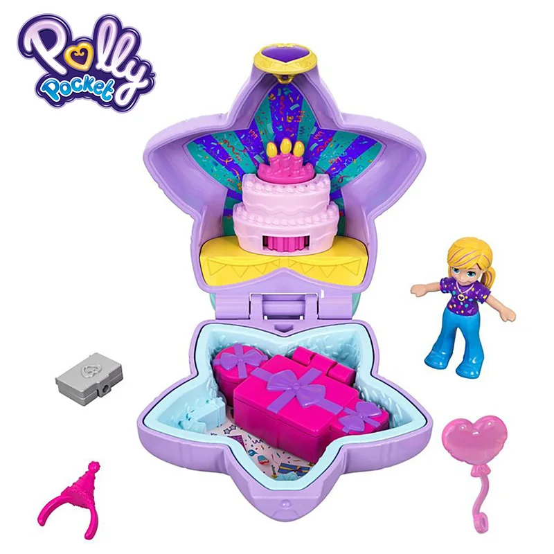 Polly Pocket Kid Toys Teeny Tot Nursery Collection Funny Theme Mini Cute Doll Toy With Beauriful Box FRY29 Gift Carry On Dolls - Цвет: GFM53