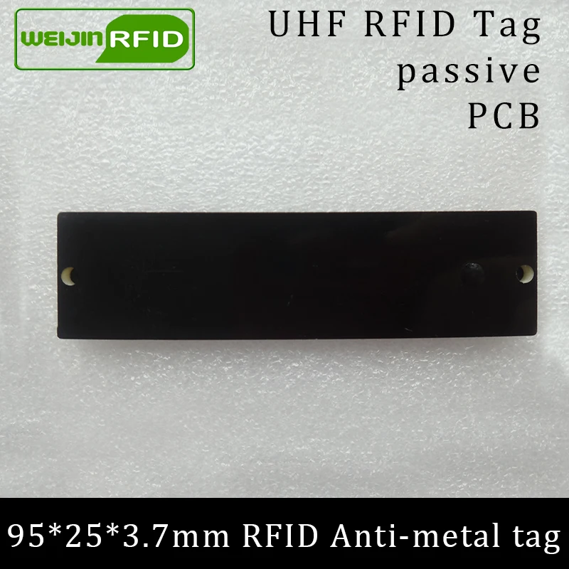 UHF RFID Анти металлическая метка 915 МГц 868 Alien Higgs3 EPCC1G2 6C 95*25*3 7 мм Дальность чтения PCB