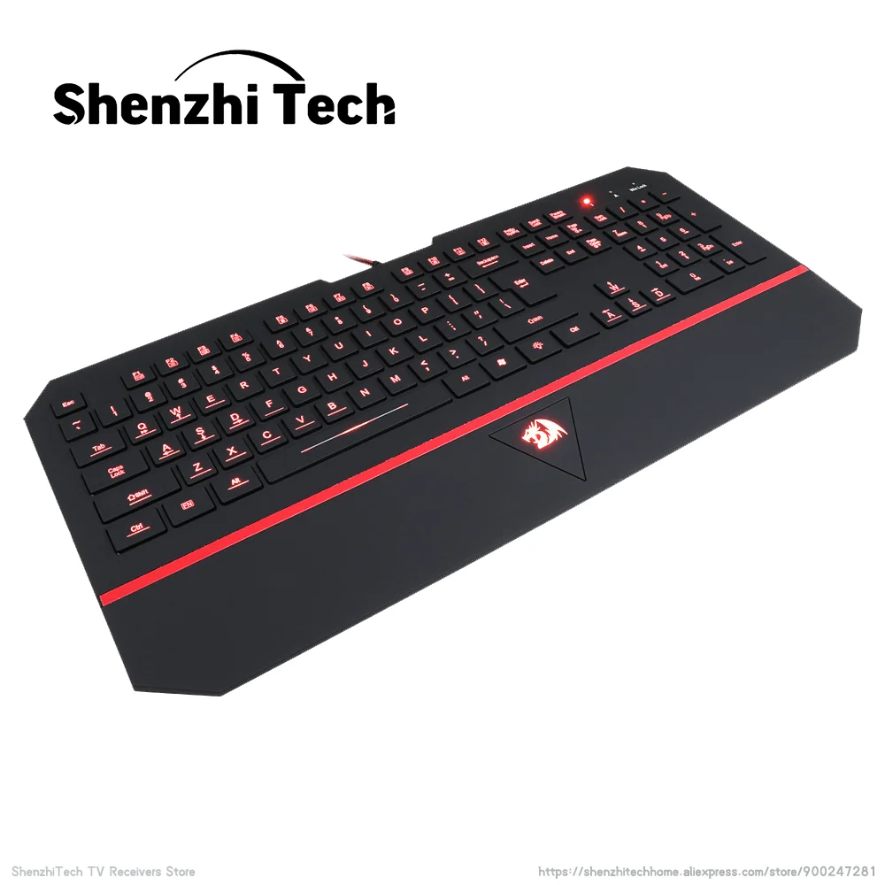 Wired Silent Game Keyboard Maxkey USB Hot Swappable RGB Backlight LED Backlit Hand Support Numeric for PC Tablet Laptop K502