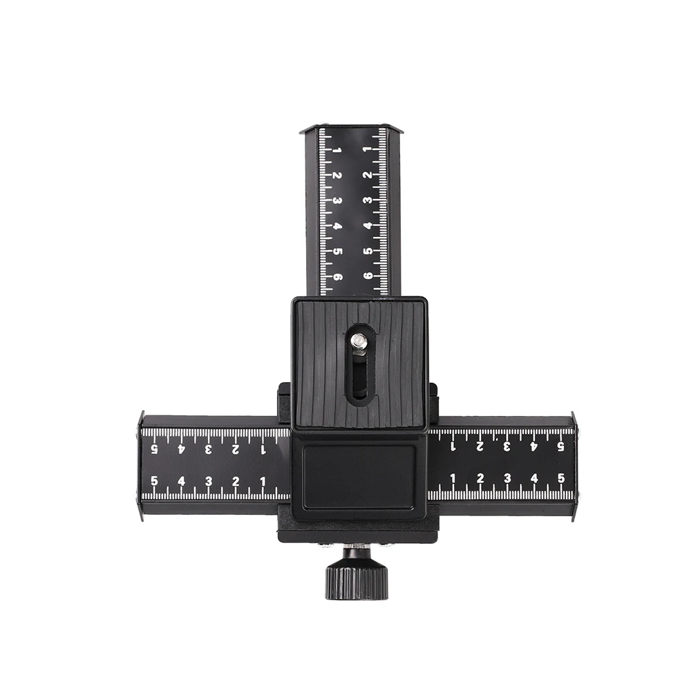 4 Way Macro Focusing Rail Slider Close-Up Shooting Tripod Head 1/4 Screw for DSLR Camera for Canon Sony Nikon Fujifilm
