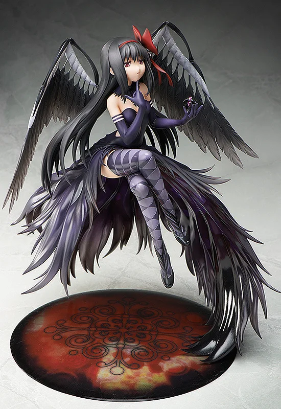Аниме Puella Magi Madoka Magica Akemi Homura Devil Ver. 25 см ПВХ фигурка Коллекционная модель