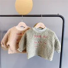 Новые осенние и зимние топы с длинными рукавами для девочек, детская одежда, теплый свитер с вышивкой для маленьких девочек