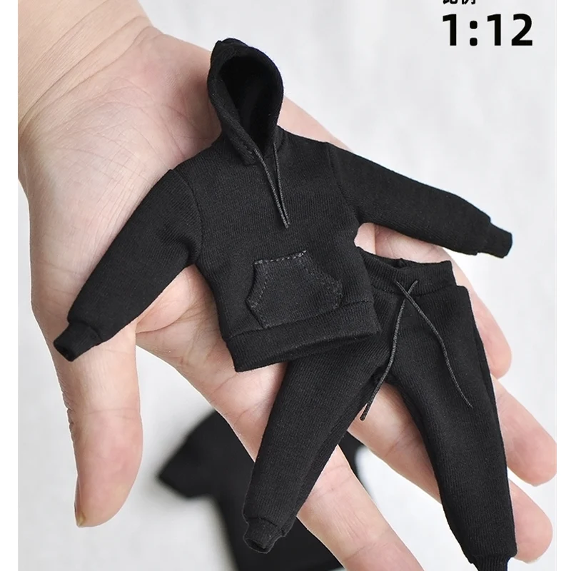 1/12 Scale Doll Clothes Model Fashion Hoodies Casual Sport Pants For 6