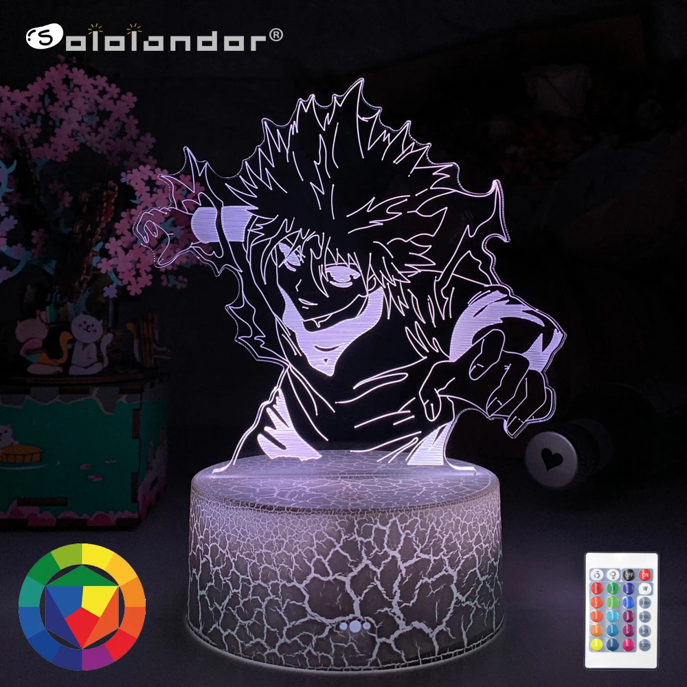 Новейший японский аниме Killua 3d светодиодный светильник для спальни Декор