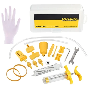 

BIKEIN PRO Ez Bicycle Hydraulic Brake Bleed Tool Kit For Shimano & Tektro & Magura Mt Seires Brake System Use Mineral Oil Brake