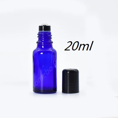 20ML 10 шт стеклянные флаконы для духов с рулоном пустые косметические эфирные масла для путешествий со стеклянным стальным шариковым роликом 5 мл-100 мл - Цвет: 20ML