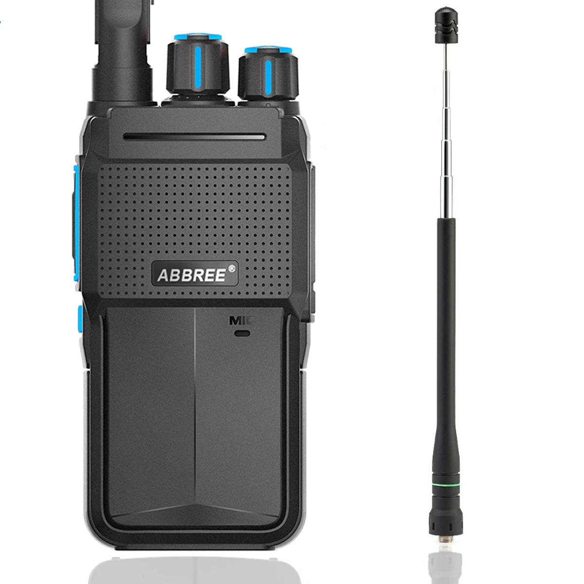 ABBREE AR-F2 мини иди и болтай Walkie Talkie двухстороннее Радио BF-888S UV-5R(двухстороннее радио-2 шт.)(передающая радиоустановка) uhf диапазона 400-480 Любительское радио МГц - Цвет: add antenna