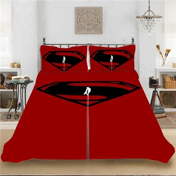 

Marvel Superman Hero 3Pcs/Set Bedding Set Sheet Children Room Bed Sheet Pillow case Bedding Set Queen Bedding set