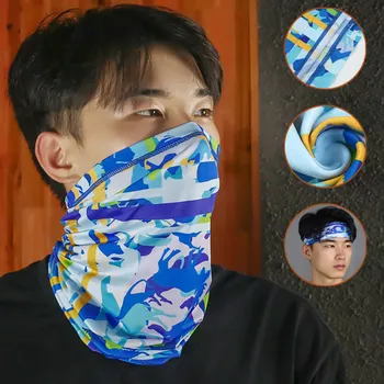 

1pc Multi-fun Face Cover Sun Cover Neck Gaiter Balaclava Fishing Scarf Headwear Uv For Man And Woman Dustproof Mouth Cover маска