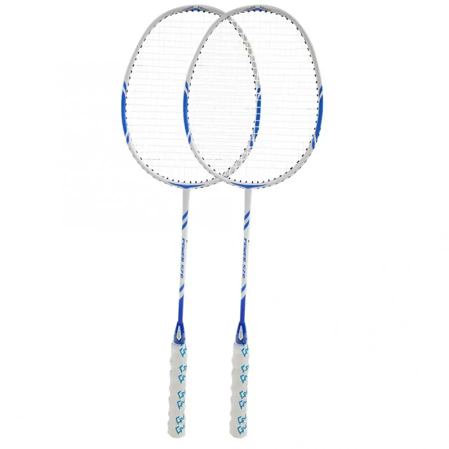 

2Pcs Children Badminton Racket Soft Elastic Handles With Racquets Bag Training Aluminum Alloy Badminton Racket Sport Tools