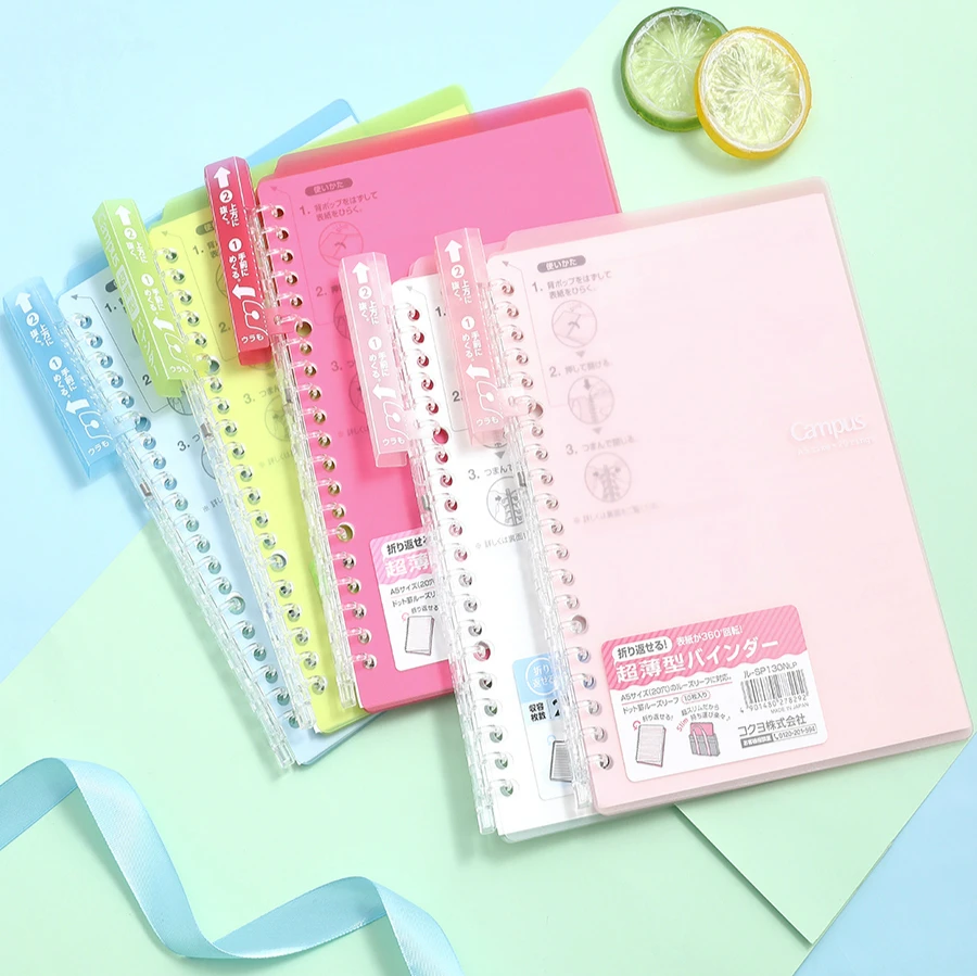 1 pc KOKUYO Smart Notebook With Pastel Strip Cover Suitable For Travelers