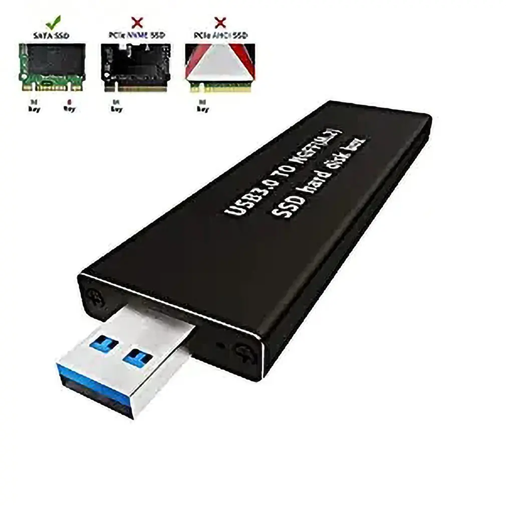 NGFF M2 интерфейс твердотельный накопитель к USB3.0 с жестким диском коробка конвертер адаптер карта жесткий диск карта Plug and Play
