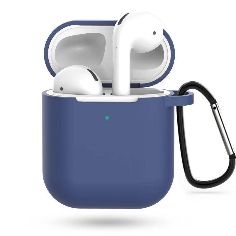 Dark blue Симпатичный подарок, 7 шт. набор, силиконовый чехол s для Airpods 2nd, защитный чехол для наушников, чехол для Apple airpods2, ударопрочные аксессуары - Цвет: Dark blue