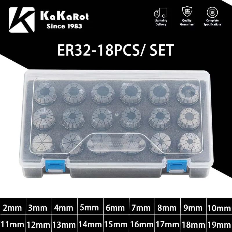1Set ER Collet Chuck ER11 ER16 ER20 ER25 ER32 ER40 CNC Milling Tool Holder Engraving Machine Lathe Mill Spring Chuck CNC spring collet tool holder collet chuck spring collet chuck collet chuck holder engraving collet chuck