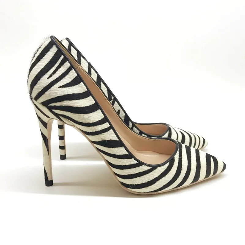 2020 Lente Nieuwe Blac Wit Zebra Patroon Lederen Paard Haar Hoge Hakken  Schoenen 12Cm 10Cm 8Cm vrouwelijke Mode Persoonlijkheid Schoenen|Women's  Pumps| - AliExpress