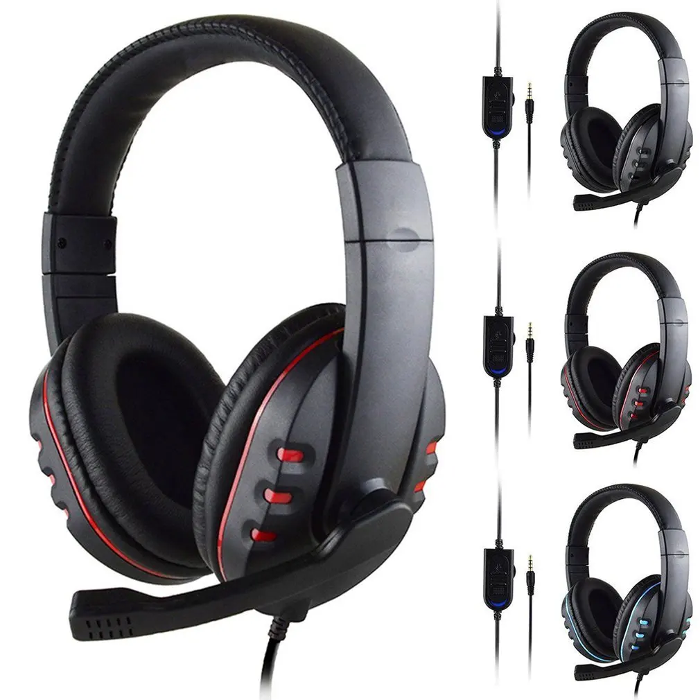 Наушники 3 5 мм Проводные Игровые наушники музыка для PS4 Play Station 4 игровой ПК чат