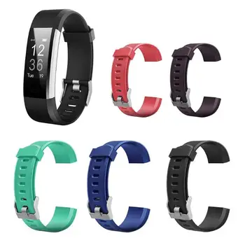 

Silicone Adjustable Watch Band Strap Replacement Simple Fashion Comfortable Wear Adjustable for ID115Plus HR Smartwatch