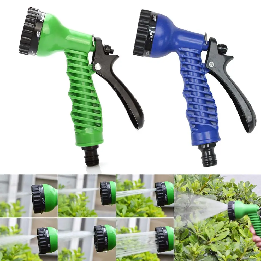 

Garden Water Spray Lawn Sprinkler Car Wash Water Gun Ajustable Hose Nozzles 7 Pattern High Pressure Power Washer