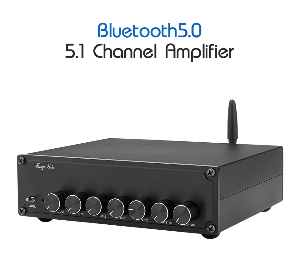 AIYIMA TPA3116 Bluetooth 5,0 усилитель мощности 5,1 усилители сабвуфер объемный звук аудио усилитель 100 Вт+ 50Wx5 DIY 5,1 Домашний кинотеатр