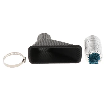 

3x Automotive Car Turbo Air Intake Pipe Carbon Fiber Turbine Inlet Pipe Durable