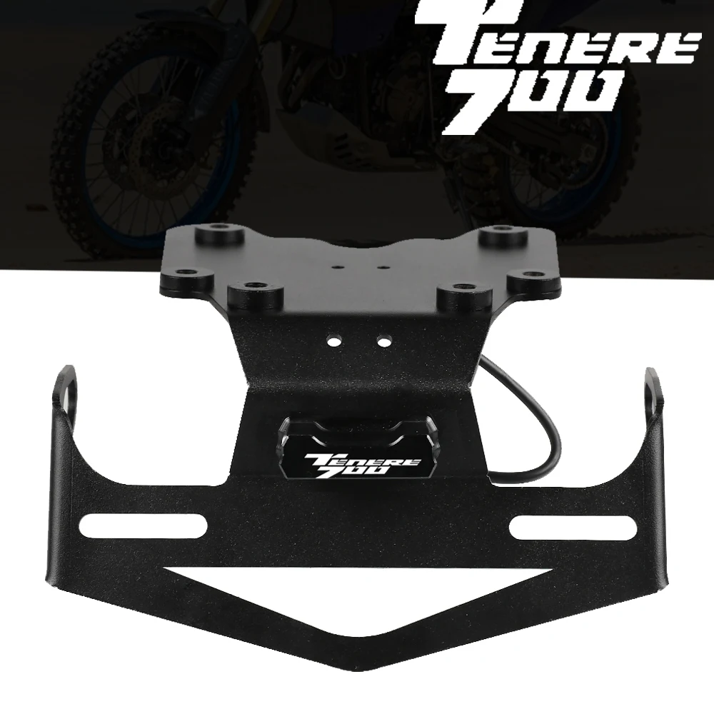 

Для Yamaha Tenere 700 Tenere700 2019 2020 2021 мотоцикл заднего номерного знака держатель кронштейн хвост аккуратные предохранительный нейтрализатор