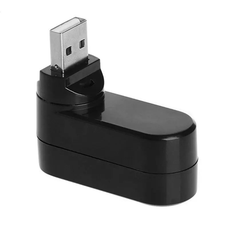 Вращающийся высокоскоростной usb-хаб 2,0 с 3 портами, usb-разветвитель, адаптер для планшетного компьютера, поворачивается на 180 градусов, высокая передача данных