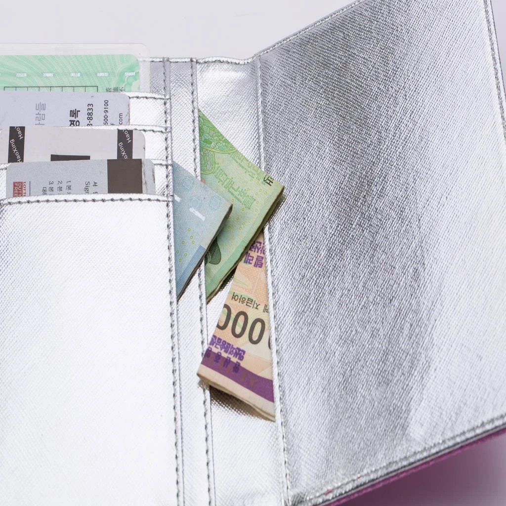 Fashion Trend Women Men ID Credit Card Banquet Letter Card Holder Coin Bag Travel Wallets Holder Double Open 812