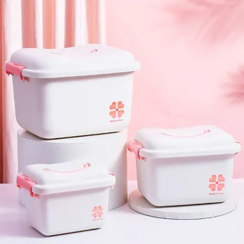 

Household Medicine Box Plastic Portable Large Storage Medicine Box Multi-layer Compartment Small Medicine Box Storage Box