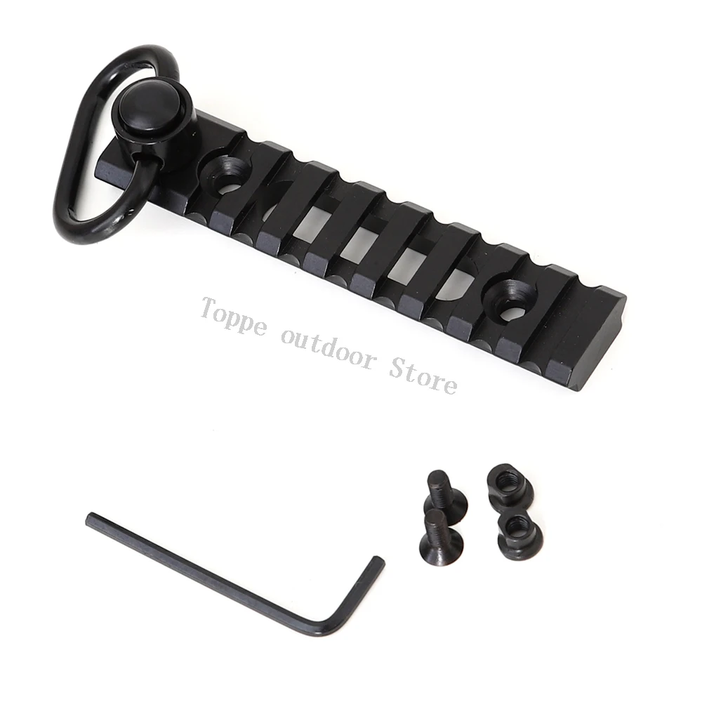 Tactical Handguard Picatinny Keymod Rail Mount Adapter with QD Base 1.