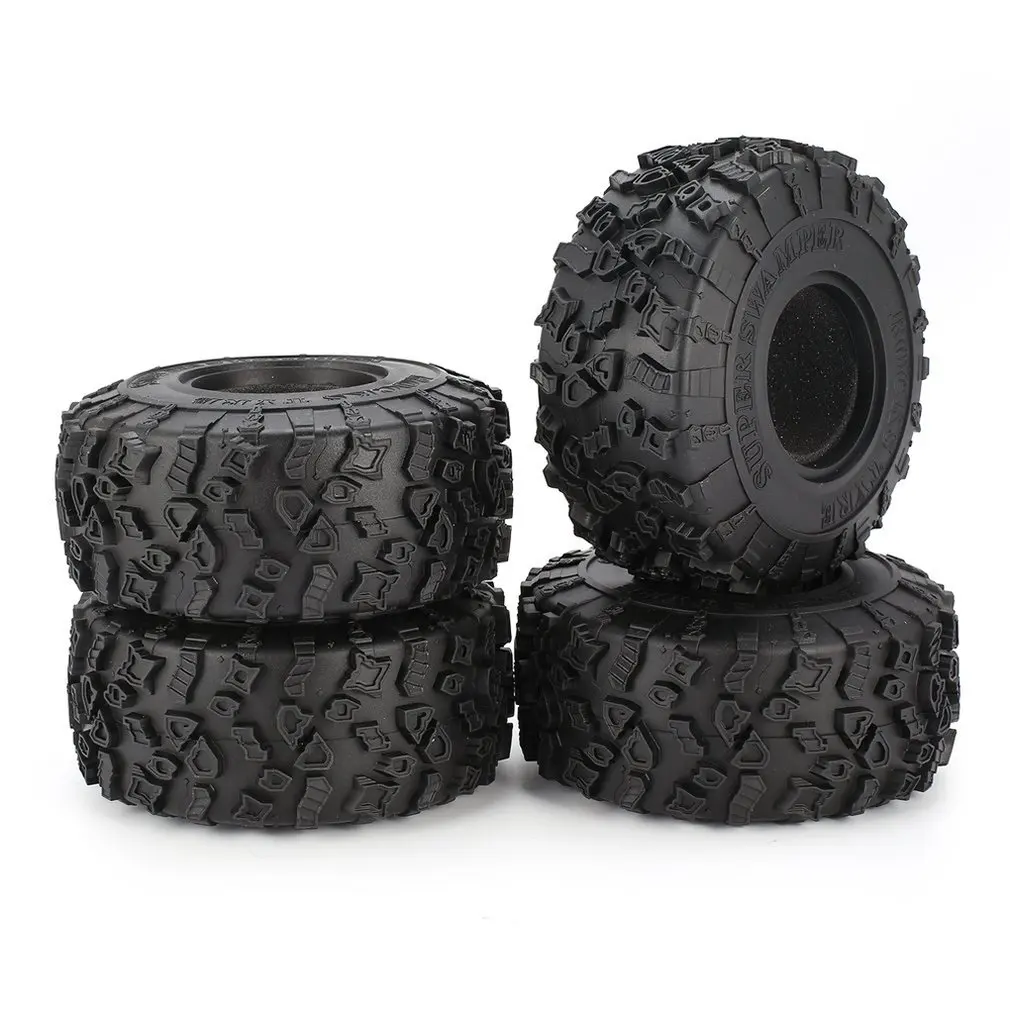 

4Pcs 2.2 Inch Climbing Wheel Hub Tire Skin 120Mm Simulation Climbing for 1/10 RC Rock Crawler Trx-4 Tire Scx10 90046 D90 Model