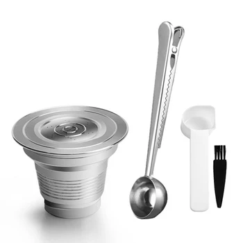 

Stainless Steel Coffee Capsule Filter Cup Set For Nespresso LOR Machine Kitchen Accessories Cafe Replacement