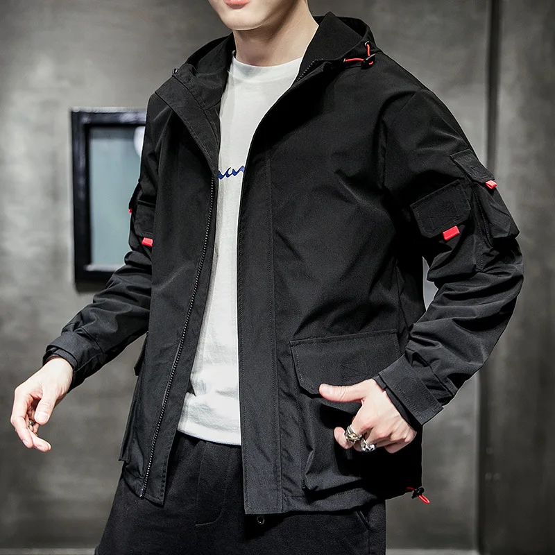 

2019 Autumn And Winter New Style MEN'S Labor Jacket Korean-style Trend Youth Handsome Men's Casual Versatile Hooded Coat