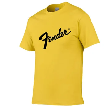 

100% Cotton Fender T Shirt Men Women 2020 Summer Casual Short Sleeve Print T-shirt Harajuku Hip Hop Tops Cool Tees Brand Clothes