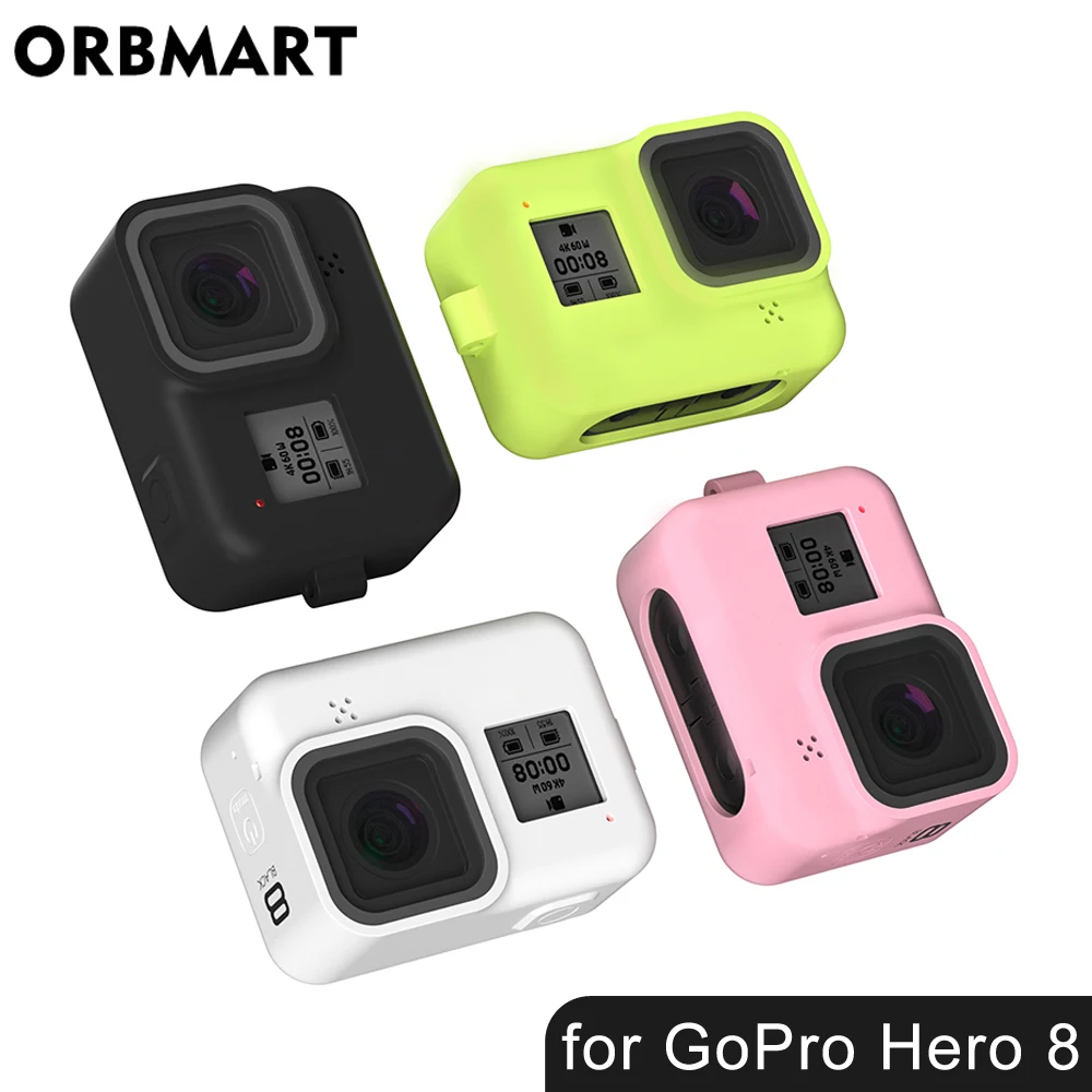 PATALACHI Silicone Camera Case 2 Set Camera Protective Sleeve Cover for GoPro Hero 8 Black Black&Blue Case PATALACHI Silicone Camera Case 2 Set Camera Protective Sleeve Cover for GoPro Hero 8 Black Black&Blue Case