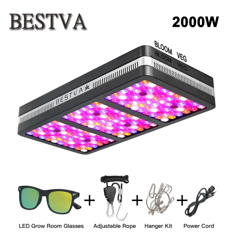 Светодиодная лампа для выращивания растений полный спектр 1400 Вт|full spectrum|led growled grow
