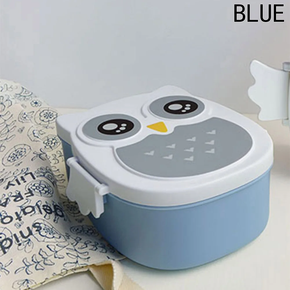 blue Новейший Ланч-бокс с совой, популярный практический, Забавный - Цвет: blue