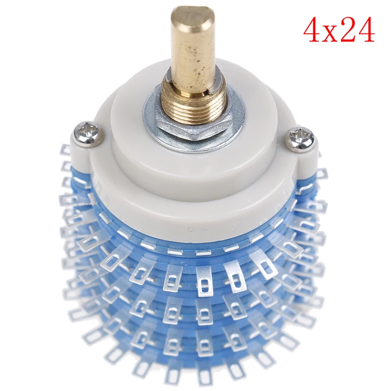 1pc 4 Pole 24 Step 4*24 Rotary Switch Attenuator Volume Control DIY Potentiometer