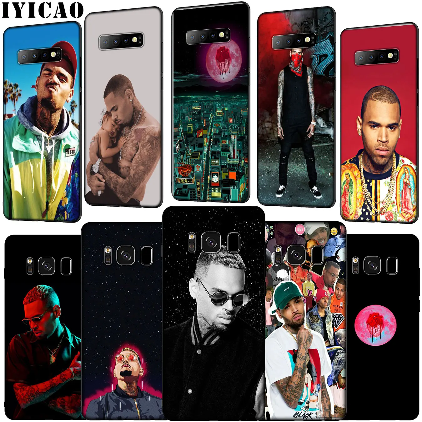 IYICAO pop Chris Brown Soft Silicone Phone Case for Samsung Galaxy S20 Ultra S10 Lite S9 S8 Plus S6 S7 Edge S10e Cover |