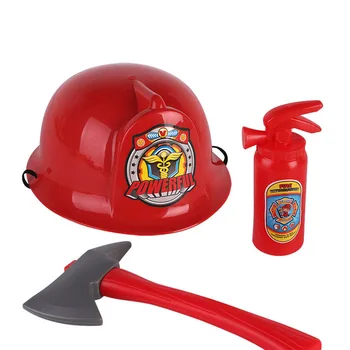 

Children's Role-playing Toy Simulation Fire Suit Hat Toy with Helmet