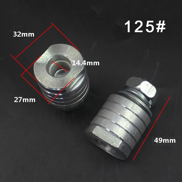 100/125mm Lock Nuts Angle Grinder Inner Outer Flange Nut Kits Angle Grinder Variable Slotting Machine Conversion Head M10 M14 M14