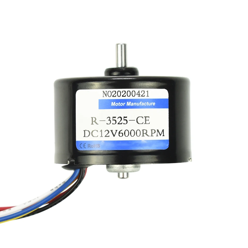 

Brushless Motor Electric DC 12V 24V 3000rpm 5000rpm 6000rpm High Speed PWM Reversed BLDC Motor 12 Volt V Low Noise Engine 3525