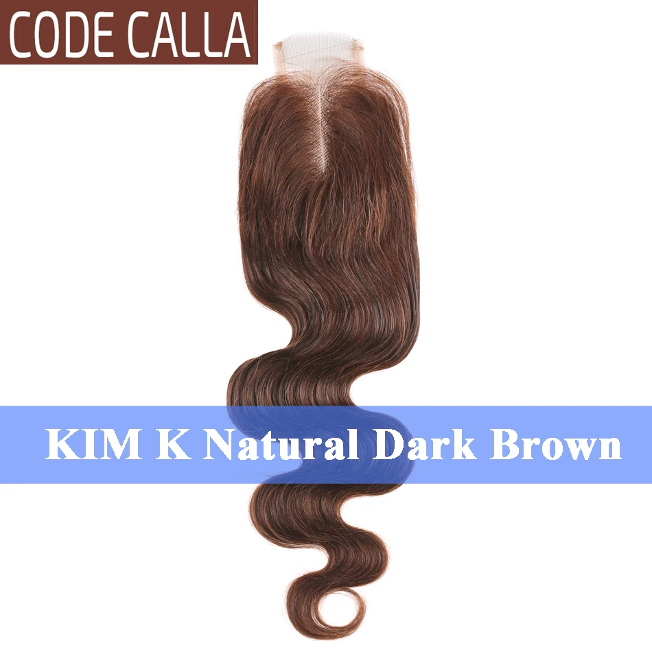 Объемная волна KIM K 2 "* 6" кружевное закрытие малайзийские Реми человеческие