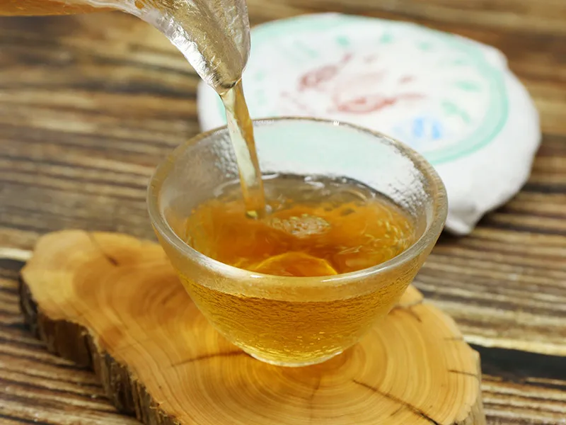 2009 год Sheng Pu-erh Юньнань Лонг Ю Шен Pu-erh чай в брикете Shen Китайский Ча старый 100 г