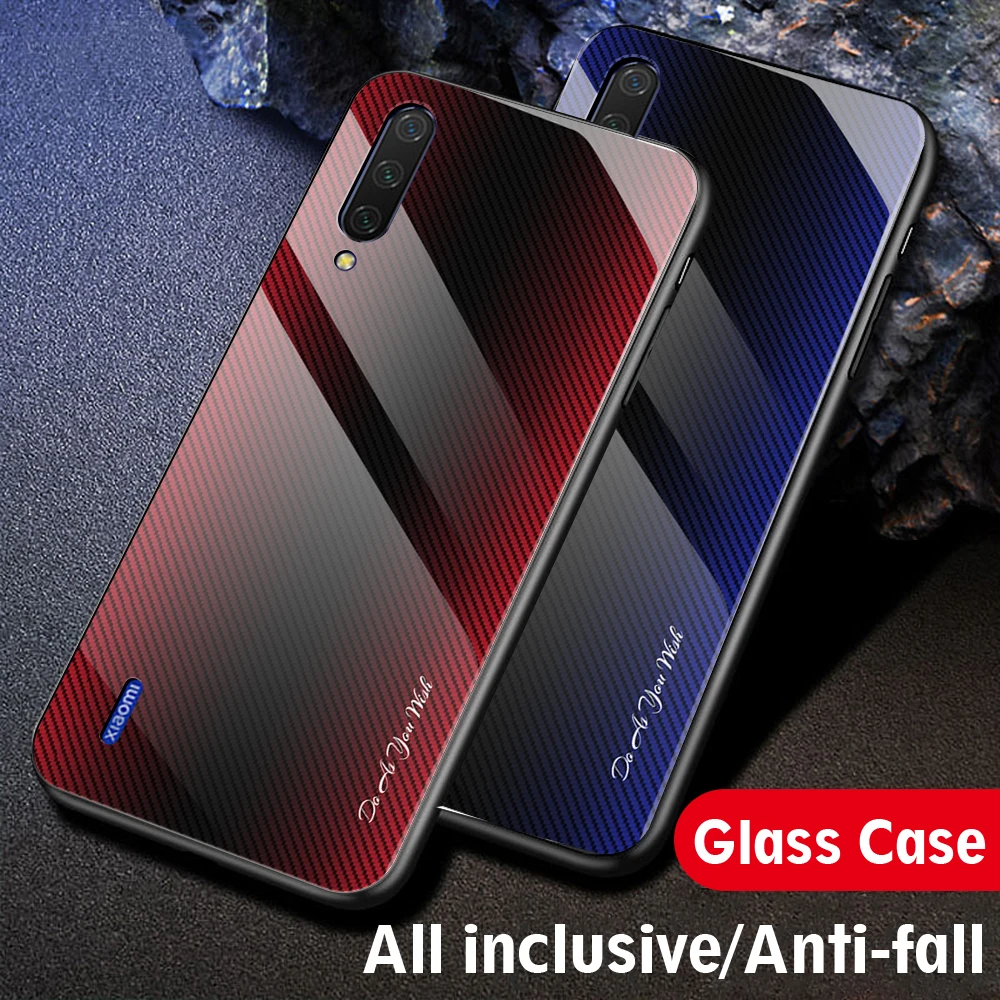 

Tempered Glass Protective Case For Xiaomi Mi CC9E CC9 Mi 9 se Mi9 9se Color Hard Glass Phone Case For Xiaomi Mi 9 se Back Cover
