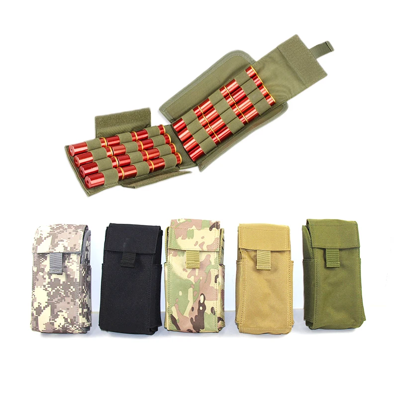 

Nylon Magazine Pouches Tactical Molle 25 Round 12 GA Shells Bag Ammo Reload Storage Pouch Airsoft Shooting Hunting Accessories