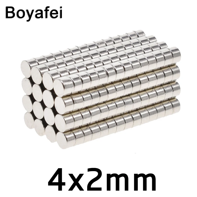 

1000/2000/3000pcs Strong Neodymium Disc Magnets 4*2mm Rare Earth Magnets, Fridge, DIY, Building, Scientific, Craft, 4x2 mm