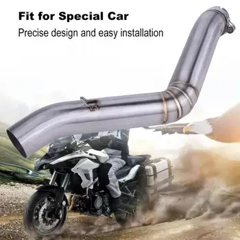 

Motorcycle Modification Exhaust Vent Middle Link Pipe for Benelli TRK 502 motor accessories Exhaust Systems anti-corrosion