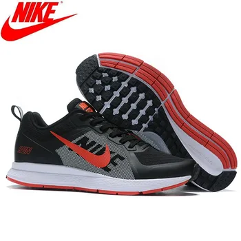 

Original NIKE ZOOM PEGASUS +V7 Black Red Men's Breathable Mesh Running Shoes Sneakers Size 40-45 809288-011